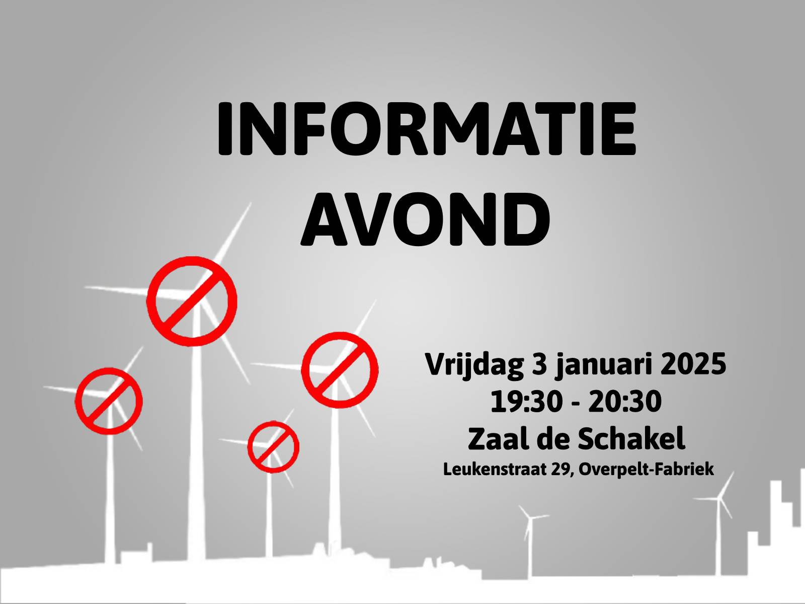 We organiseren een infoavond